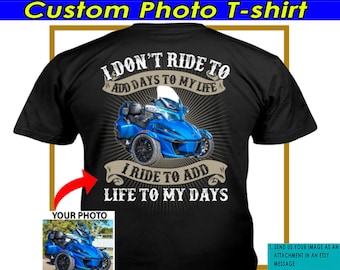 Funny Gift For Triker Spyder Motorcycle Personalized T-shirt, Unique Trike Motorcycle For Spyder Riders Trike Owners (On the Back) (BK6)