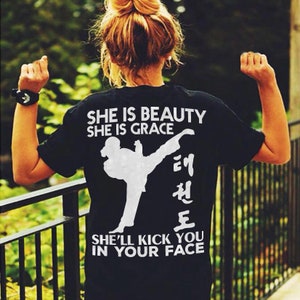 Funny Taekwondo Karate Tshirts Gifts For Taekwondo Girls, Taekwondo Women, Funny Karate Taekwondo Gifts For Her, Funny Karate Women Tshirts