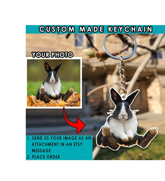Personalized Rabbits Keychains Gifts for Bunny Rabbits Owners Etsy