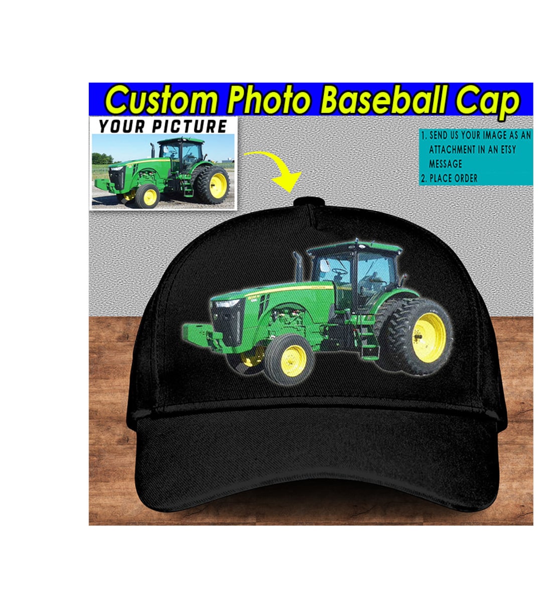 Tractor Personalized Baseball Classic Cap, Unique Gift for Farmers