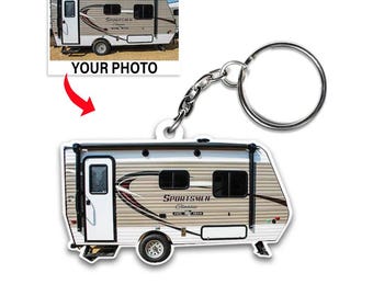 Camper RV Motorhome Travel Trailer Personalized Keychains, Campervan Owners, Motorhome Owners, Camper trailers Owners Gifts, Pickup Camper