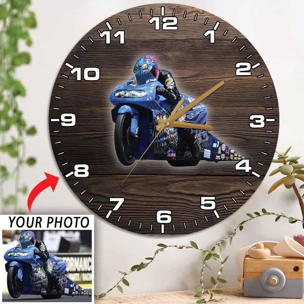 Personalized Drag Racing Wooden Wall Clock, Drag Car, Dragster ...