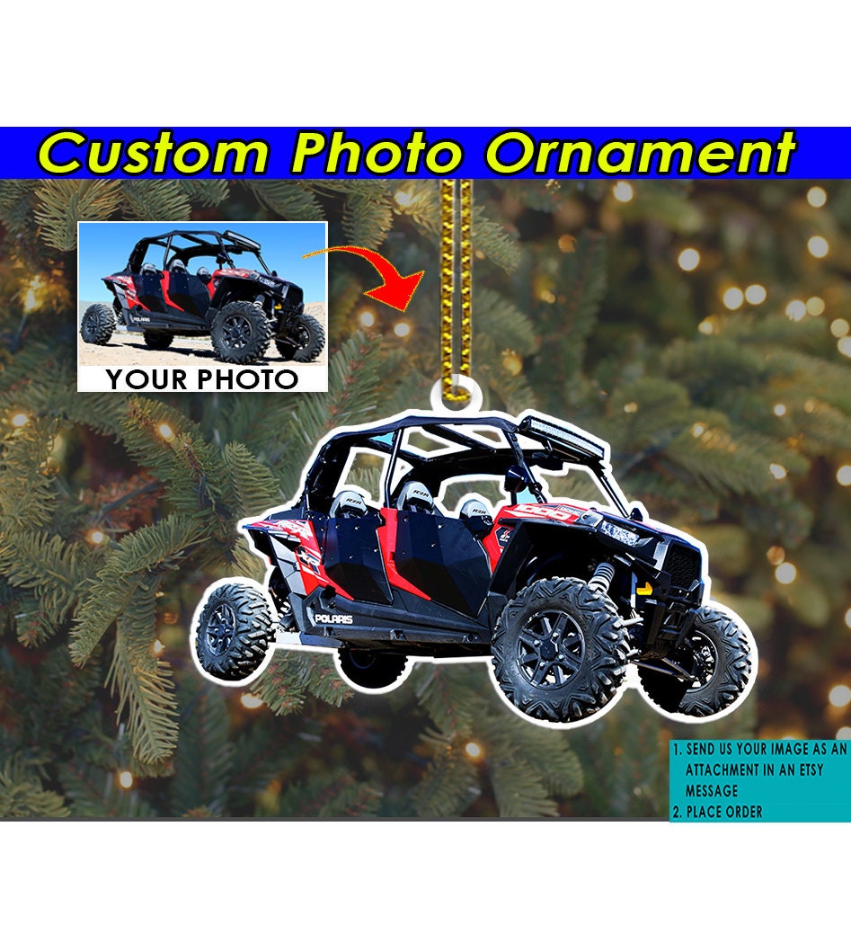 ATV UTV Quad Racing Personalized Photo Ornament, ATV Motocross Kids ...