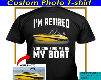Funny Boating Gifts Boat Personalized T-shirt, Boat Captain, Boat Gifts For Him, Gift For Boaters, Boat Owners Gifts (on the back) (BK341)
