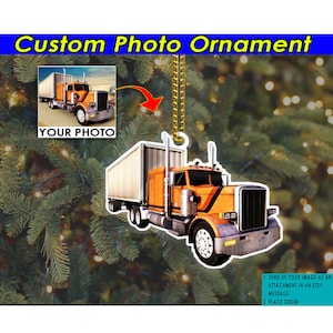 Semi-trailer Truck Personalized Ornament, Unique Gifts For Truckers, Truck Drivers, Big Rig Racing, Big Truck Decor, Acrylic Ornaments