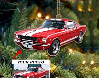 Muscle Car Personalized Ornaments, Custom Classic Vintage Car Xmas Tree Decor, Unique Gift For Car Guys, Car Lover Best Gifts