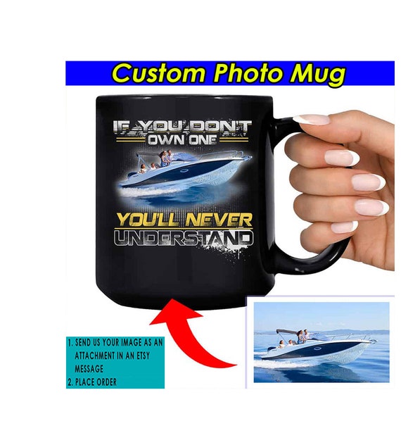 Boat Owners Gifts Boat Personalized Mugs, Gift for Boaters, Gifts for Boat  Lovers, Pontoon Boats, Fishing Boat, Black Ceramic Mug BOAT1 