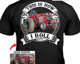 Funny Tractor Pulling Truck Pull Personalized T-shirt For Tractor Pull Lovers, Tractor Power Pull, Cool Tractor Puller (on the back) (BK354)