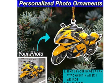 Sport Bike Gifts Motorcycle Personalized Ornament, Motorcycle Gifts, Super Bike, Gifts For Bikers, Custom Motorcycle, Acrylic Ornaments