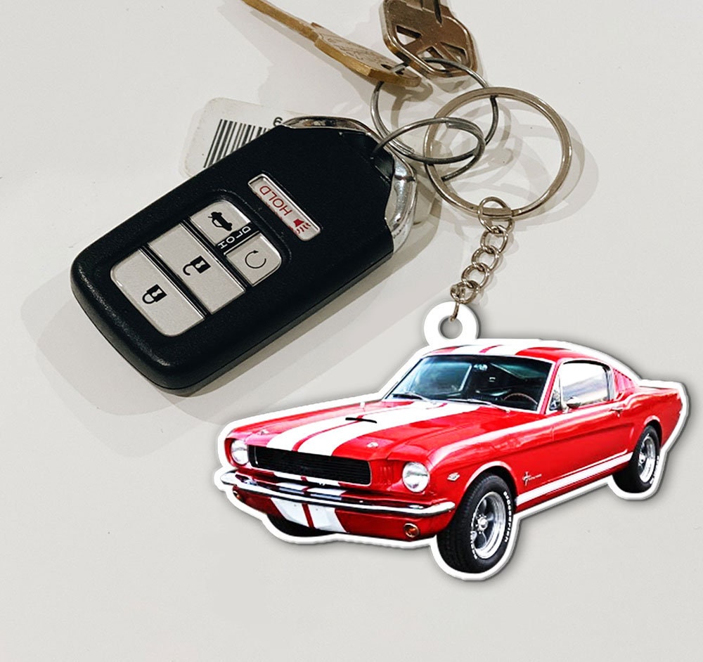 Comic car keychain personalized photo - auto4style