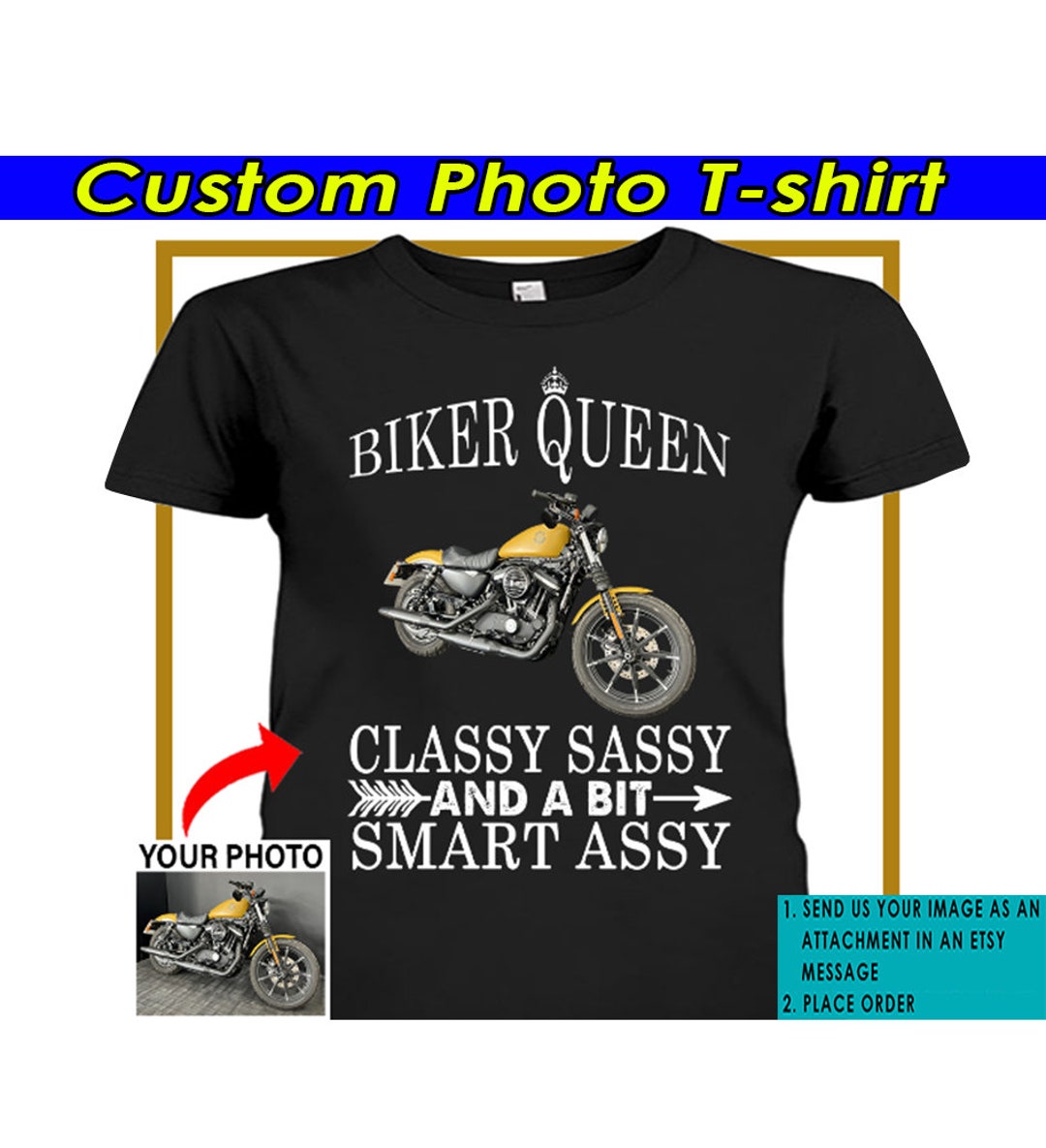 T-shirt Motard Femme "Maman Moto" - Cadeau Pour Passionnées - 100% Coton - Manches Mi-longues