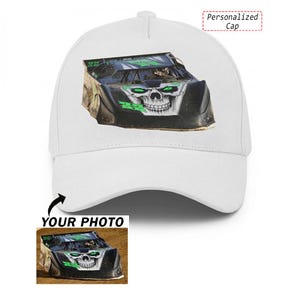 Dirt Late Model Car Racing Personalized Baseball Classic Cap, Custom Late Model Photo Gift, Unique Gift For Late Model Racer (PHOTONLY)