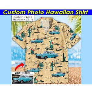 Vintage Classic Car Personalized Hawaiian Shirt, Custom Car Hot Rod Gifts, Street Rod, Muscle Car Gifts, Unique Gift For Car Guys (HAW1)