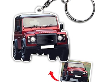 Llaveros personalizados para SUV Defender, para propietarios de vehículos todoterreno, regalos geniales para aficionados a los coches, todoterrenos pequeños y medianos.