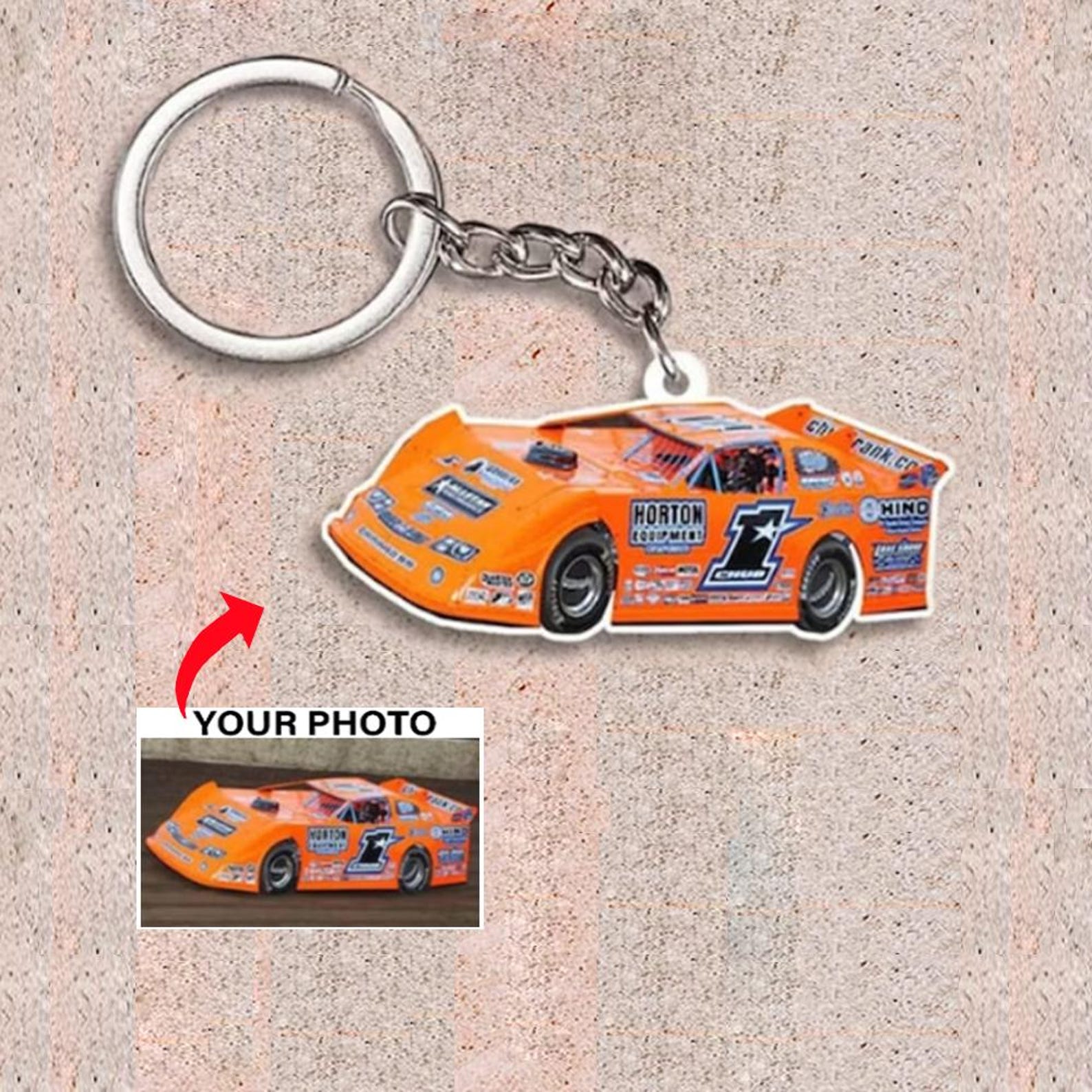 Dirt Track Racing Personalized Keychains, Dirt Late Model Car Racing ...