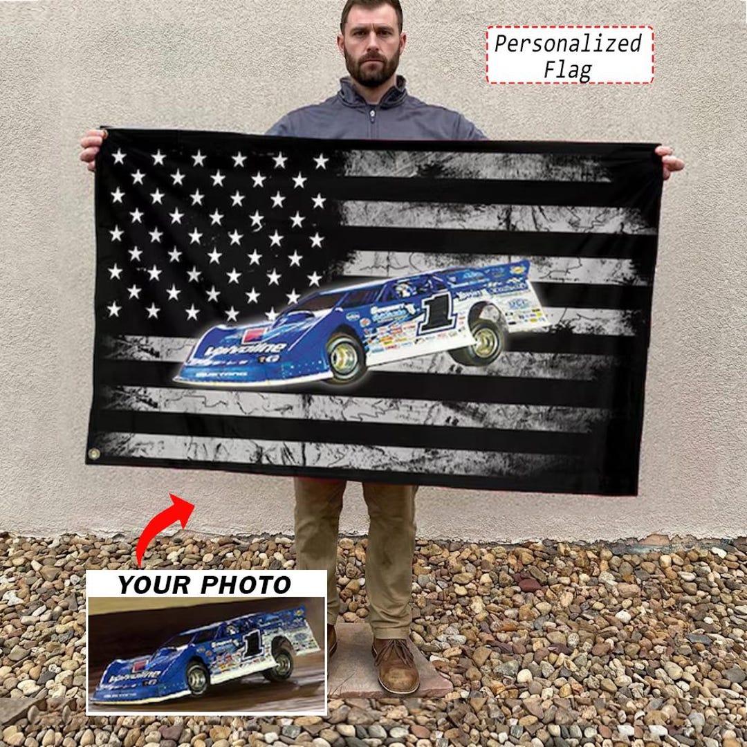 Junk Racing Flag Late Model Car Dirt Track Racing Personalized Flag, Custom Gift for ...