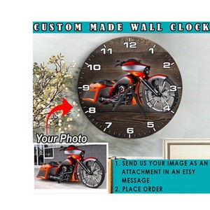 Mutton Busting Steer Riding Personalized Photo Wooden Wall Clock, Gift ...