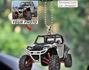 SxS 4x4 Offroading Personalized Car Ornaments, Custom UTVs Car Hanging Decorations, Unique Gift For Side by Side Lovers