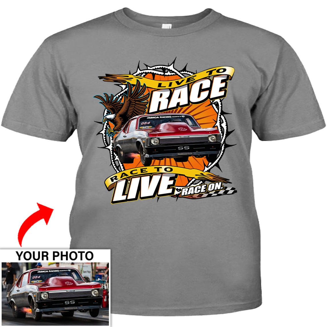 Drag Racing Racer Gift Car Personalized T-shirt, Gifts for Car Lovers ...