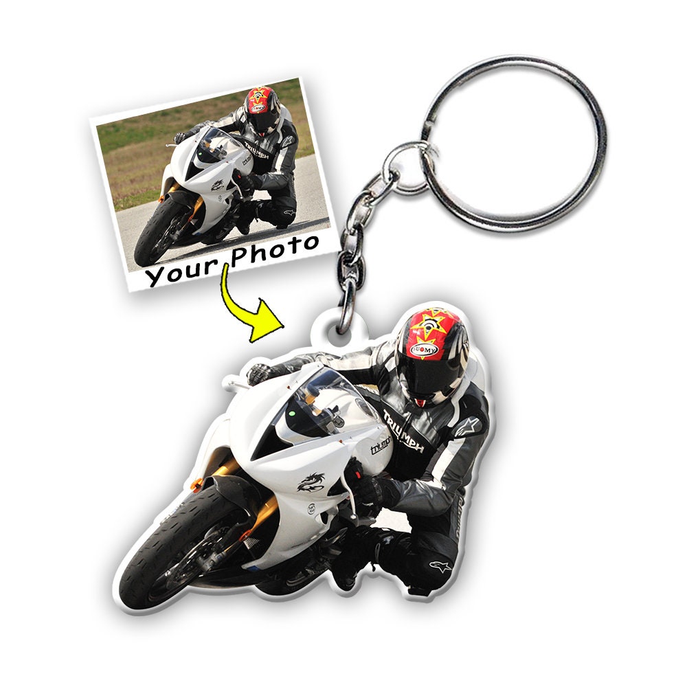 Personalisiertes Dirt Bike Motocross Racing Helm Schlüsselanhänger