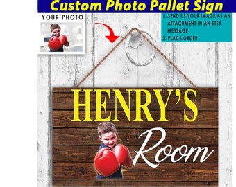 Funny Youth Kickboxing Kick Boxing Kids Personalized Pallet Signs, Kick Boxing Gifts For Kids, Gifts For Boxing Lovers, Boxing Kids Decor