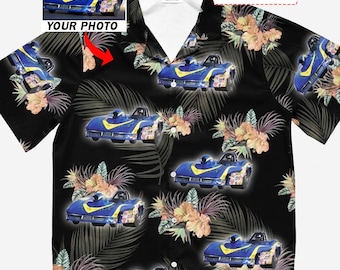 Super Gas Drag Racing Car Personalized Hawaiian Shirt, Unique Gift For Drag Racer, Custom Super Pro Stock Drag Racing Aloha Shirt (HAW6)