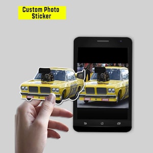 Pro Modified Pro Mod Car Drag Racing Personalized Photo Stickers, Unique Custom Sticker For Drag Racers