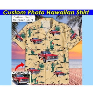 Classic Pickup Truck Square Body Personalized Hawaiian Shirt, Unique Gift For Truck Guys, Vintage Old Pickup Truck Lovers (HAW1)