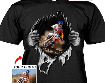 Motocross Personalized T-shirt, Custom Gift For Dirt Bike Lovers Dirt Bikers, Unique Cool Gift For MX Riders, Motocross Owners (BK88)