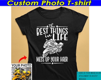 Funny Biker Girl Motorcycle Personalized T-shirt, Unique Motorcycle Gift For Her, Biker Mom, Biker Grandma, Best Biker Chick Gift (BK440)