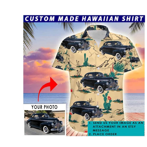 Hot Rod Vintage Classic Car Personalized Hawaiian Shirt, Unique Gifts For Car Lovers, Street Rod, Custom Car Men Shirts (HAW1)