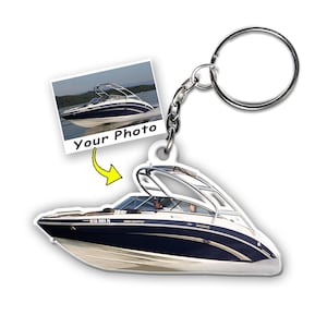 Boating Gift Boat Personalized Keychains, Pontoon Boats, Gift For Boaters, Gift for Boat Lovers, Boat Captain Gifts, Custom Boat Keyrings