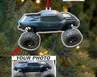RC Car Truck Personalized Ornament, Gifts For RC Car Lovers, Customized RC Car, Radio-Controller Car Enthusiast, Acrylic Ornaments