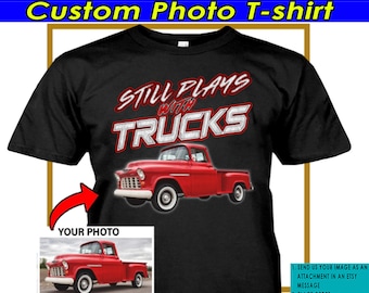Funny Pickup Truck Square Body Personalized T-shirts, Vintage Pickup Truck, Classic Pickup Truck, Modern Pickup, Lifted Truck (BK329)