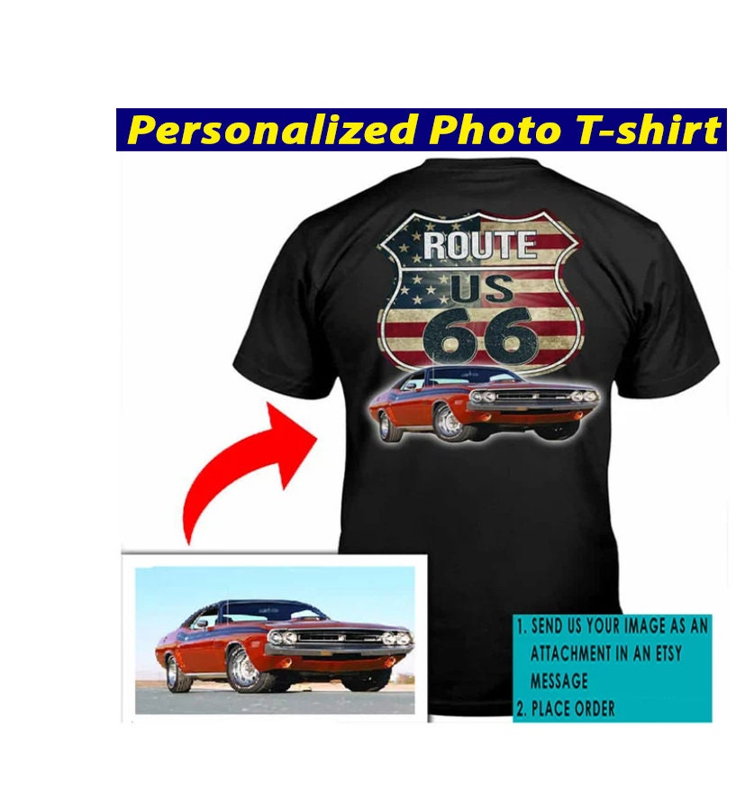 Muscle Car Gifts for Car Guys, Car Personalized Photo T-shirt, Modern Car,  Custom Car, Luxury Car, Gifts for Car Lovers on the Back BK5 