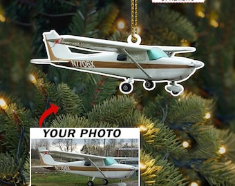 Adorno personalizado para aviones, regalos únicos para propietarios de aeronaves, amantes de los aviones, ideas de regalos para aficionados a los aviones, regalos para pilotos, adornos acrílicos.