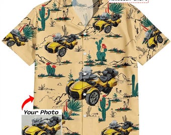 Unique Gift For Spyder Motorcycle Personalized Hawaiian Shirt, Best Gift For Spyder Lovers Owners (HAW1B)
