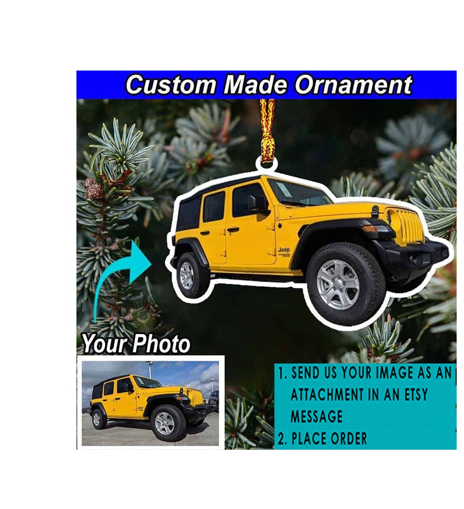 Jeep Wrangler Ornament - Etsy Jeep Wrangler Ornament - Etsy