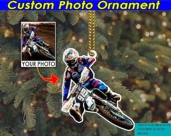 Endurocross Supercross Personalized Ornament, Motocross Dirt Biker MX Riders Gift, Superenduro, Motorcycle Lovers, Acrylic Ornaments