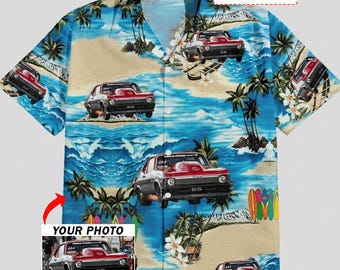 Pro Modified Car Drag Racing Personalized Photo Hawaiian Shirt, Custom Unique Drag Racing Aloha Tropical Shirt For Drag Racers (HAW2)