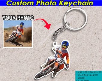 Motocross Personalized Keychains, Dirt Bike Lovers, Unique Gifts