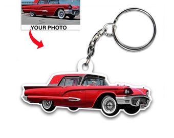 Luxury Car SupercarPersonalized Keychains, Hot Rod Lovers, Muscle Car, Sport Car, Custom Car Keyring Gift For Car Lover