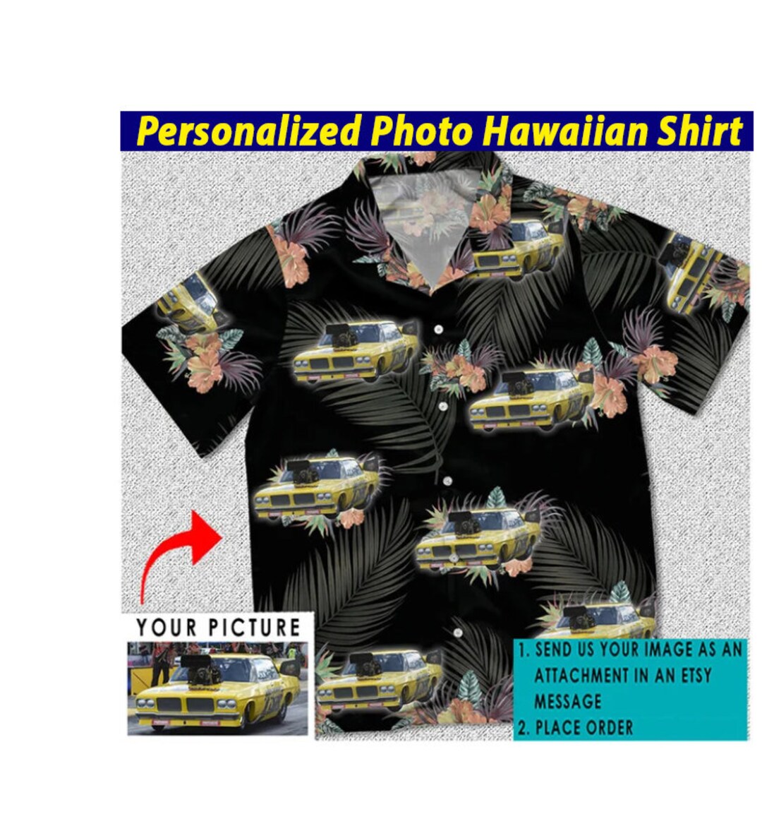 Drag Racing Gifts Car Personalized Hawaiian Shirt, Gift for Car Lovers