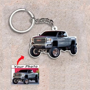Pickup Truck Personalized Keychains, Unique Gifts For Truck Guys, Classic Vintage Pickup Square Body, Modern Pickup, Lifted Trucks