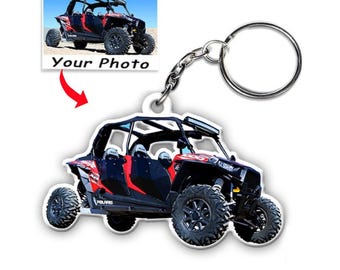 Portachiavi personalizzati con foto Side-by-Side SxS, regali fantastici per gli amanti di ATV, UTV, Dirt Quad, fango, fuoristrada, SUV fuoristrada