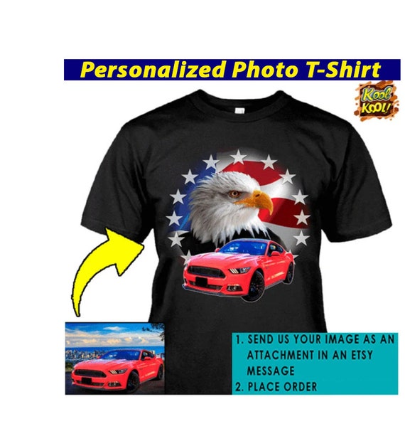 Muscle Cars Personalized Photo T shirts Car Guys Gift T shirt