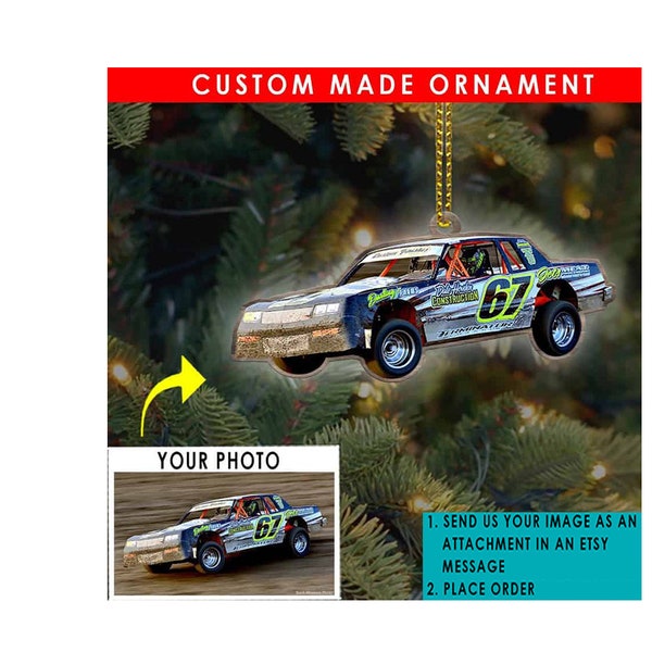 Dirt Track Racing Personalized Ornament, Best Gifts For Drag Racers, Drag Race, Cool Car Guys Gifts, Classic Car, Gifts For Hot Rod Owners