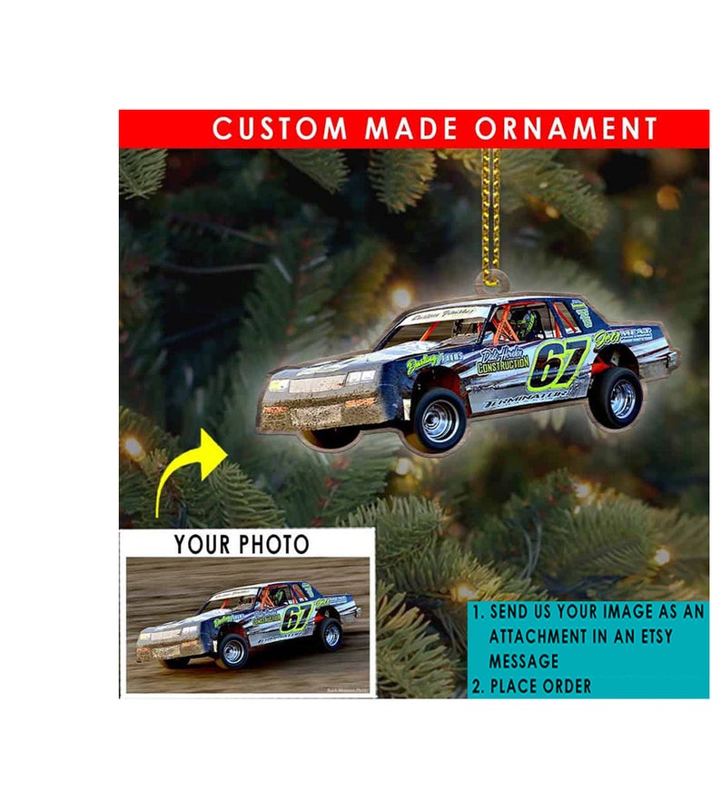 Dirt Track Racing Personalized Ornament Xmas Gifts for Drag - Etsy