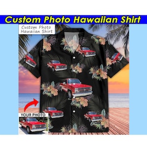 Classic Pickup Truck Personalized Hawaiian Shirt, Unique Gifts For Pickup Truck Lovers, Best Gifts For Car Guys, Square Body Shirts (HAW6)