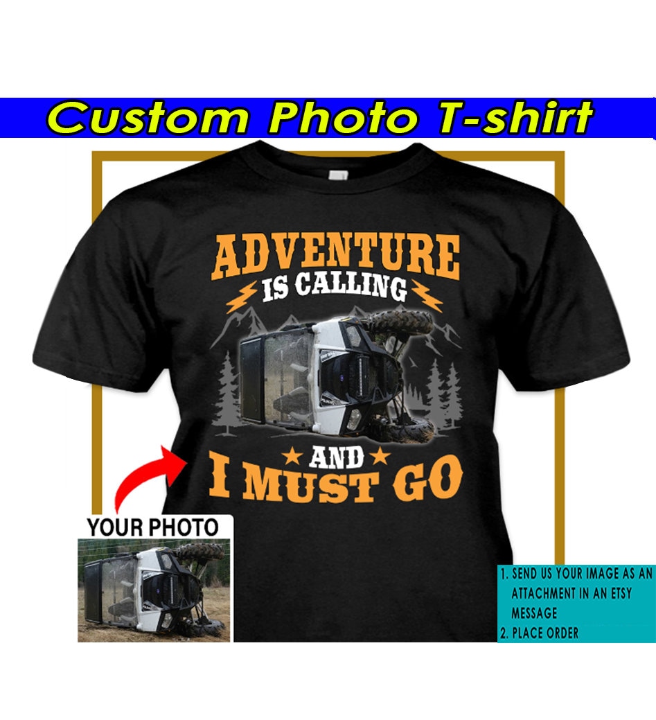 UTV ATV Quad off Road Personalized T-shirt, Custom Photo off Road